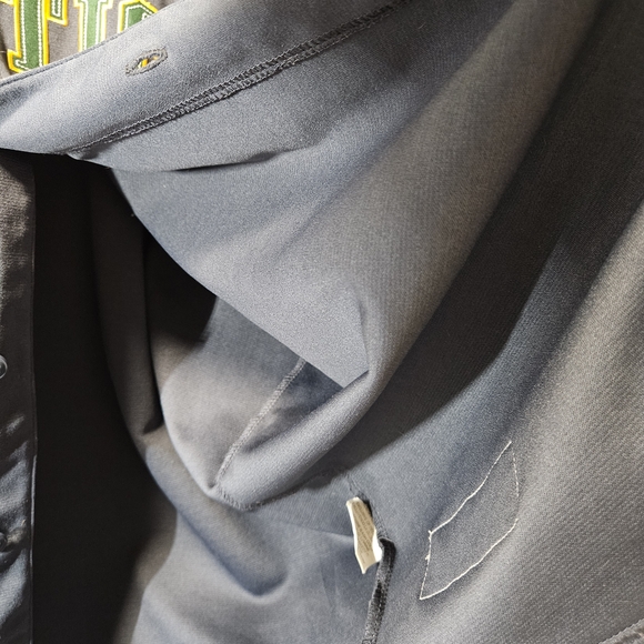 Oakland Athletics Dark Gray Team Baseball Jersey with Yellow Trim True Fan TagXL - Picture 11 of 14